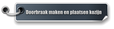 Doorbraak maken en plaatsen kozijn